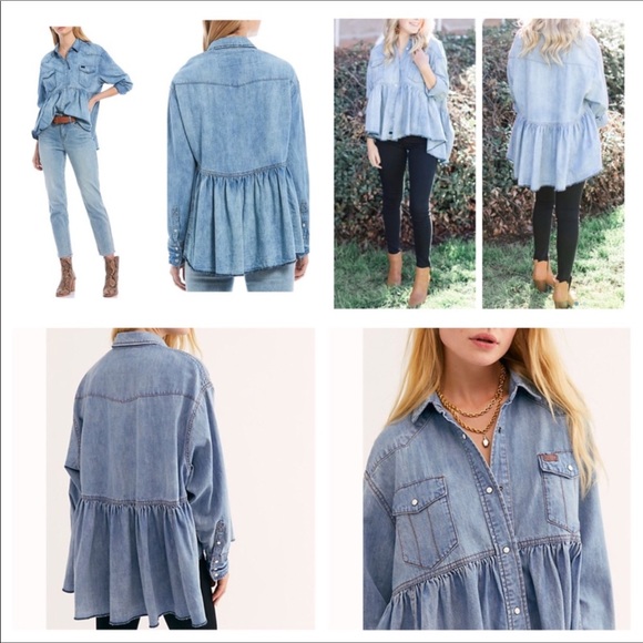 Free People We The Free Dylan Babydoll Tunic. NWT. - Picture 2 of 8